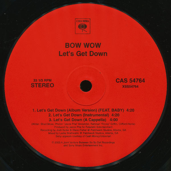 Bow Wow : Let's Get Down (12")