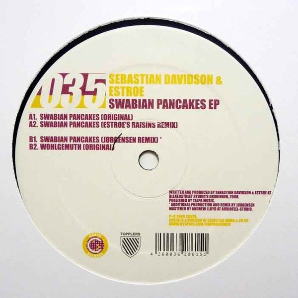 Sebastian Davidson & Estroe : Swabian Pancakes EP (12", EP)