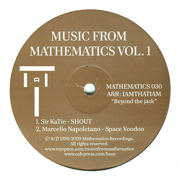 Various : Music From Mathematics Vol. 1 (12", Comp)