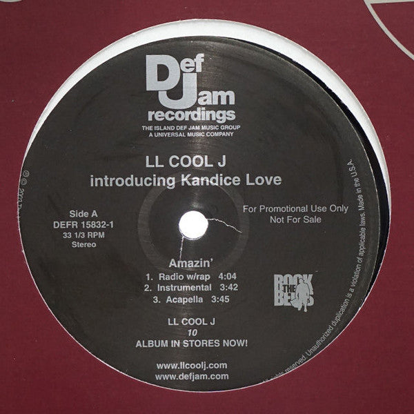 LL Cool J Introducing Kandice Love : Amazin' (12", Single, Promo)