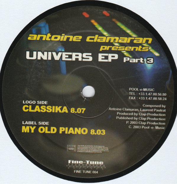 Antoine Clamaran : Univers EP Part 3 (12", EP)