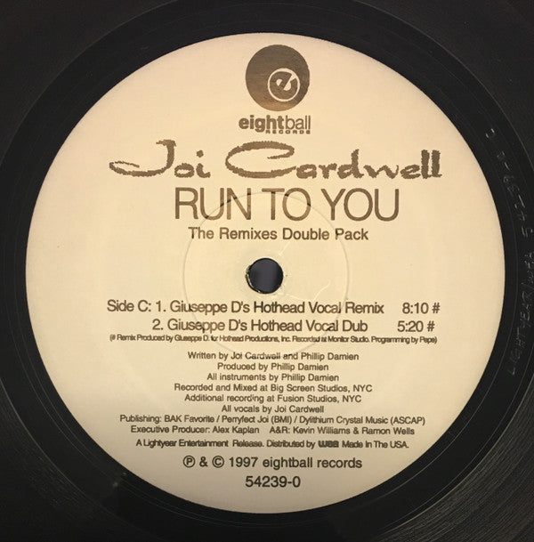 Joi Cardwell : Run To You (The Remixes) (2x12")