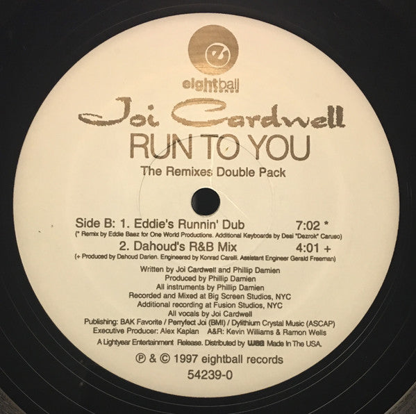 Joi Cardwell : Run To You (The Remixes) (2x12")