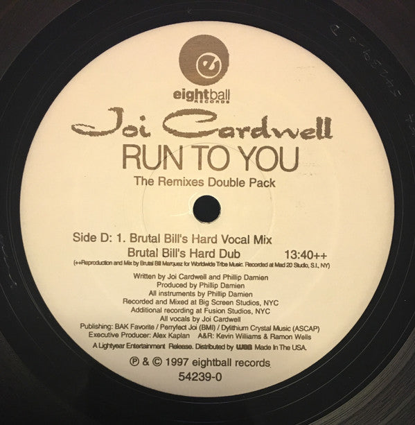 Joi Cardwell : Run To You (The Remixes) (2x12")