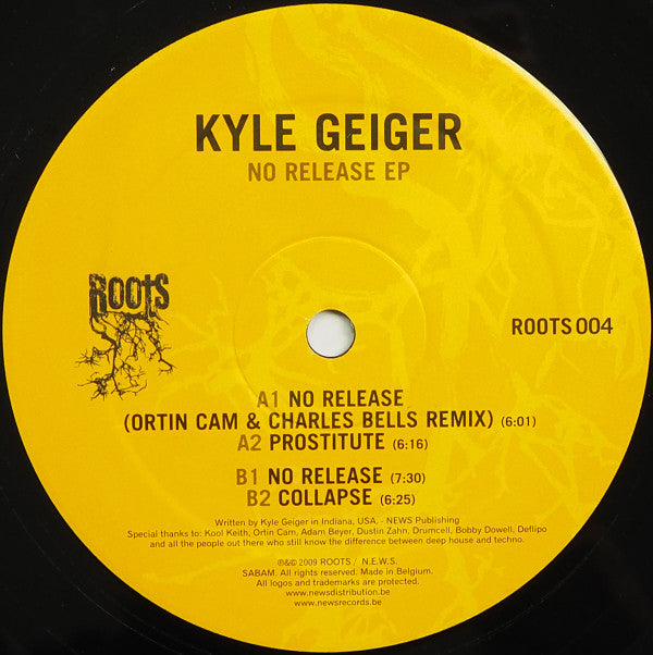 Kyle Geiger : No Release EP (12", EP)