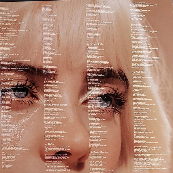 Billie Eilish : Happier Than Ever (2xLP, Album, Ltd, Gol)