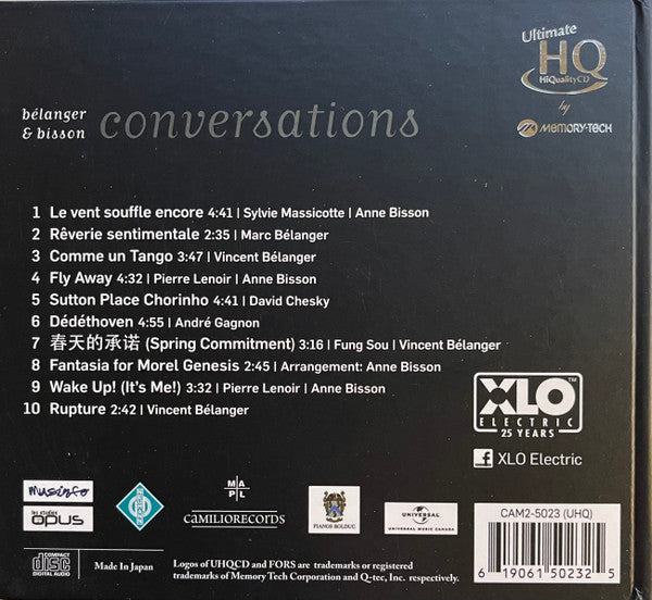 Vincent Bélanger, Anne Bisson : Conversations (CD, Album, UHQ)