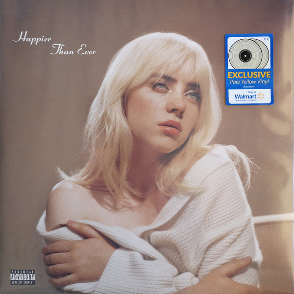 Billie Eilish : Happier Than Ever (2xLP, Album, Yel)