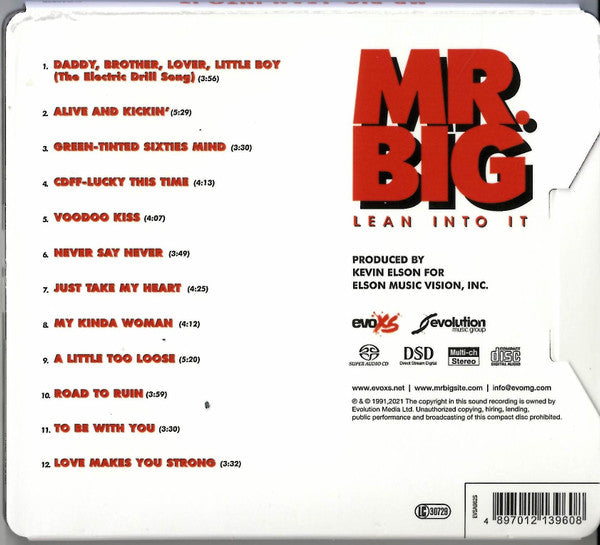 Mr. Big : Lean Into It (SACD, Hybrid, Multichannel, Album, RE, RM, 30t)