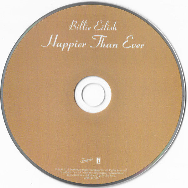 Billie Eilish : Happier Than Ever (CD, Album)