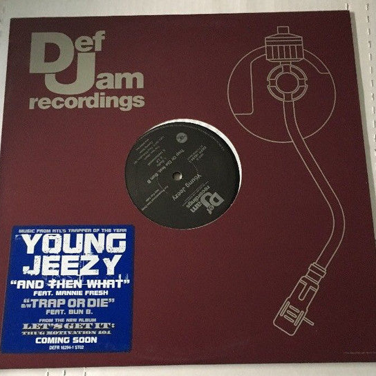 Young Jeezy Feat. Mannie Fresh : And Then What b/w Trap Or Die (12", Single)