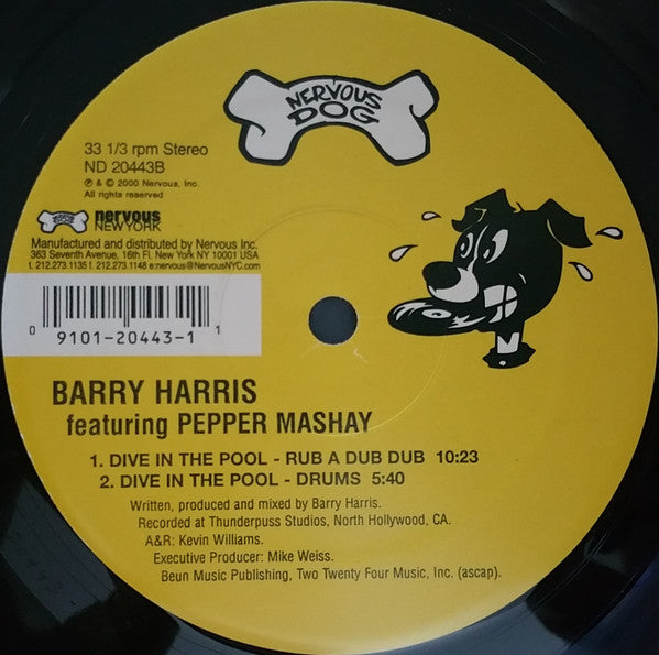 Barry Harris Featuring Pepper Mashay : Dive In The Pool (12")