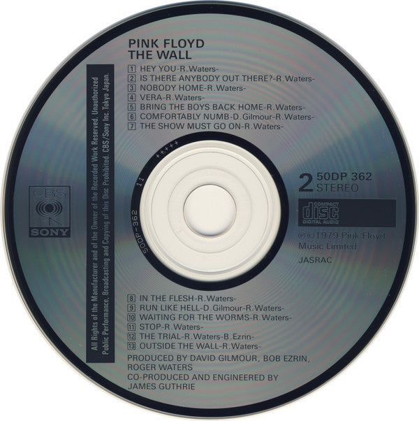 Pink Floyd : The Wall (2xCD, Album, RE)