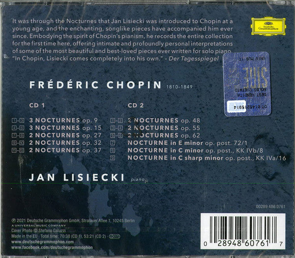 Frédéric Chopin - Jan Lisiecki : Complete Nocturnes (2xCD)