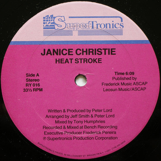 Janice Christie : Heat Stroke (12", Single)