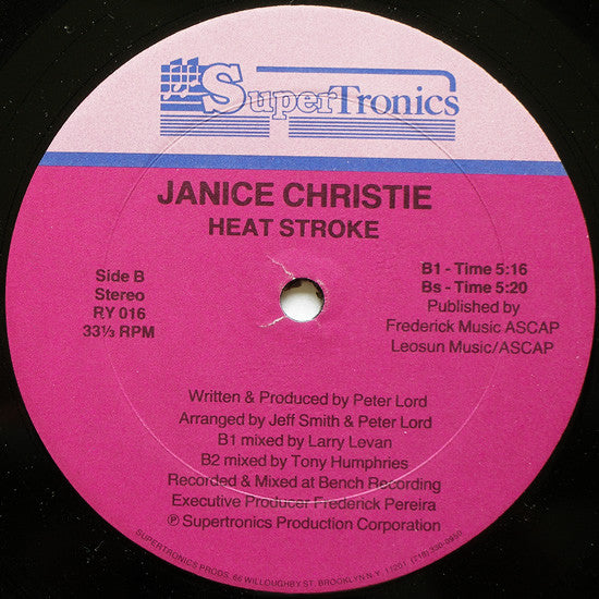 Janice Christie : Heat Stroke (12", Single)