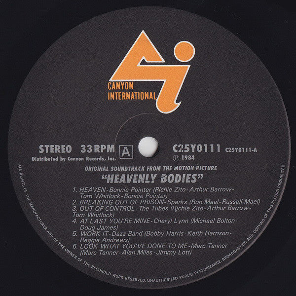 Various : Heavenly Bodies (Original Soundtrack From The Motion Picture) (LP, Comp)