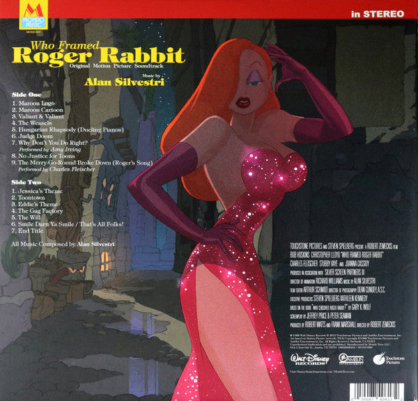 Alan Silvestri : Who Framed Roger Rabbit (Original Motion Picture Soundtrack) (LP, RE, TRI)