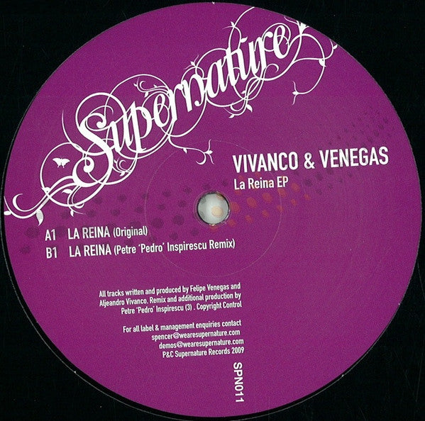 Alejandro Vivanco & Felipe Venegas : La Reina EP (12", EP)