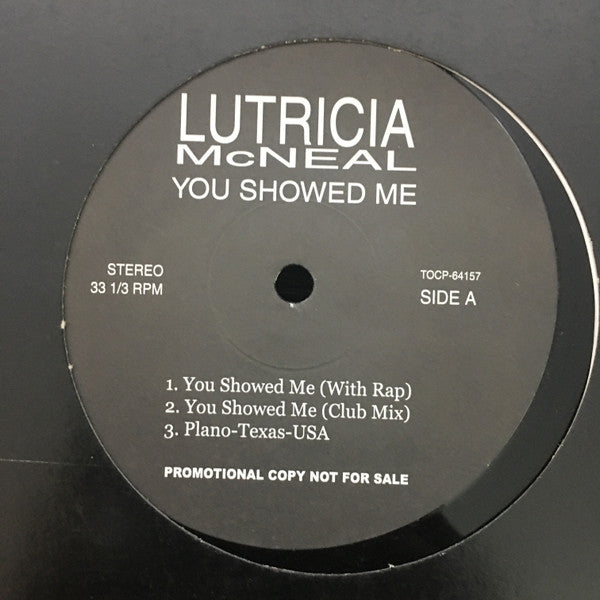 Lutricia McNeal : You Showed Me (12", EP, Promo)