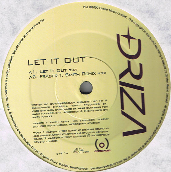 Driza : Let It Out (12")