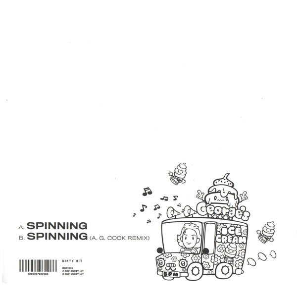 No Rome Featuring Charli XCX & The 1975 : Spinning (7", Single, Ltd, Pin)