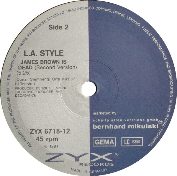 L.A. Style : James Brown Is Dead (Re-Remix) (12")