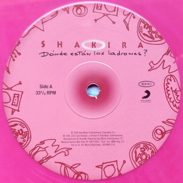 Shakira : Dónde Están Los Ladrones? (2xLP, Album, Club, Ltd, Num, RE, Red)