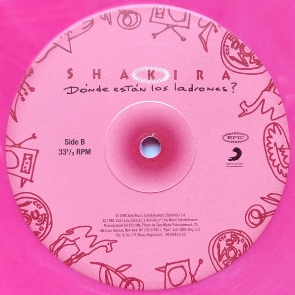 Shakira : Dónde Están Los Ladrones? (2xLP, Album, Club, Ltd, Num, RE, Red)