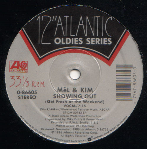 Suzy Q / Mel & Kim : Can't Live Without Your Love / Showing Out (Get Fresh At The Weekend) (12", RE)