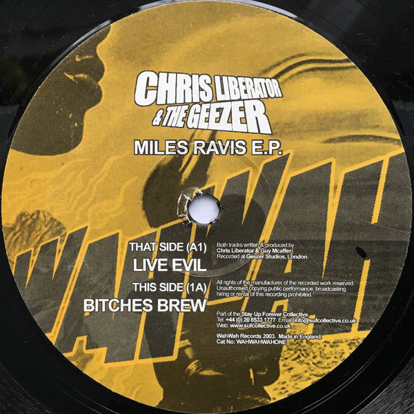 Chris Liberator & The Geezer : Miles Ravis E.P. (12", EP)