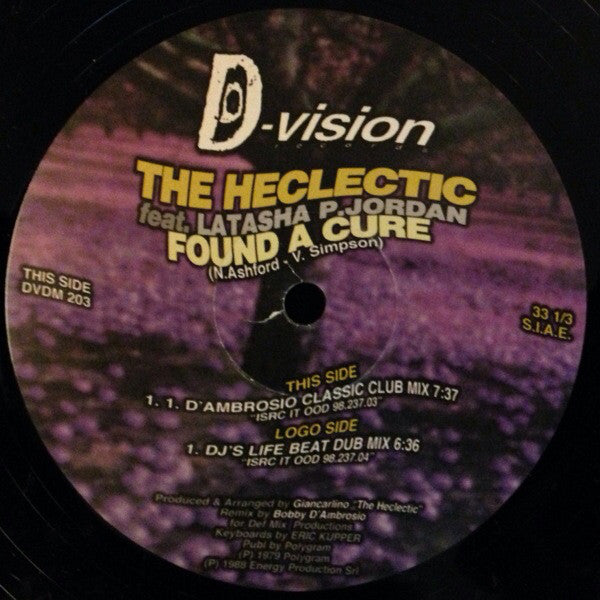 The Heclectic Featuring Latasha P. Jordan : Found A Cure (2x12")