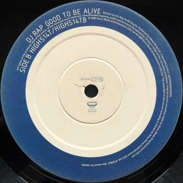 DJ Rap : Good To Be Alive (12")