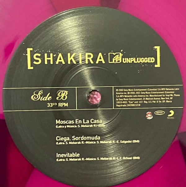 Shakira : MTV Unplugged (2xLP, Album, Club, Ltd, Num, RE, Mag)