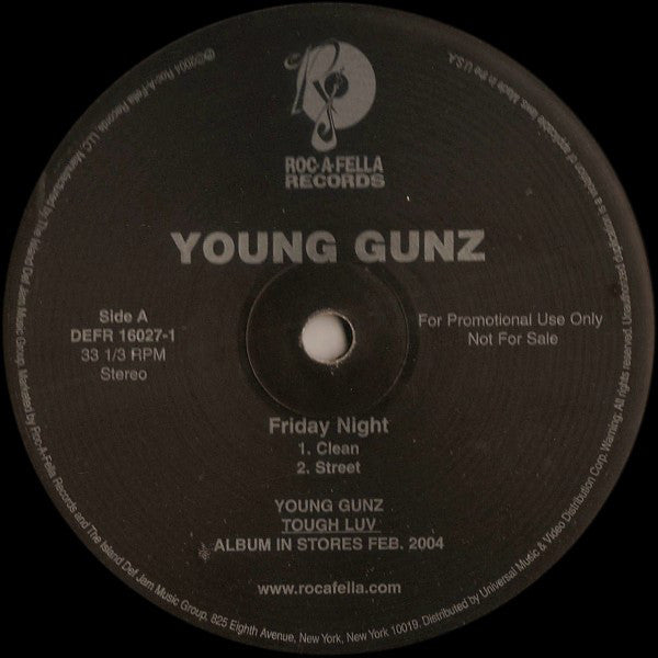 Young Gunz : Friday Night (12", Promo)