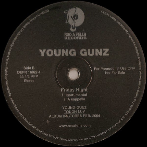 Young Gunz : Friday Night (12", Promo)