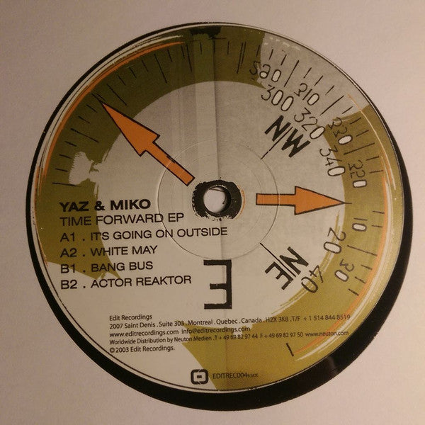 Yaz & Miko : Time Forward EP (12")