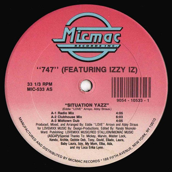 747 (3) Featuring Israel Ortiz : Situation Yazz (12", Maxi)