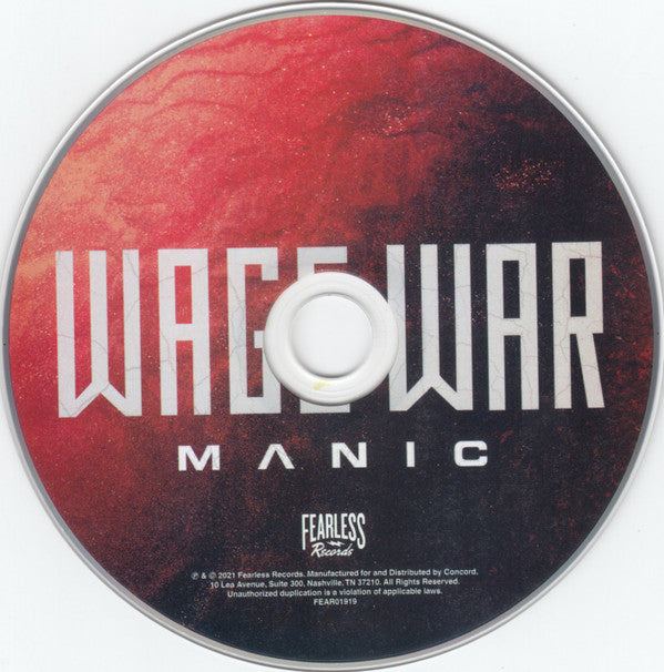 Wage War : Manic (CD, Album)