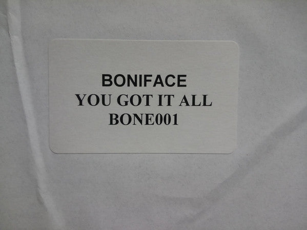 Boniface : You Got It All (12", Single, W/Lbl)