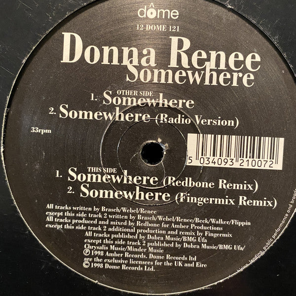 Donna Renee : Somewhere (12", Single)