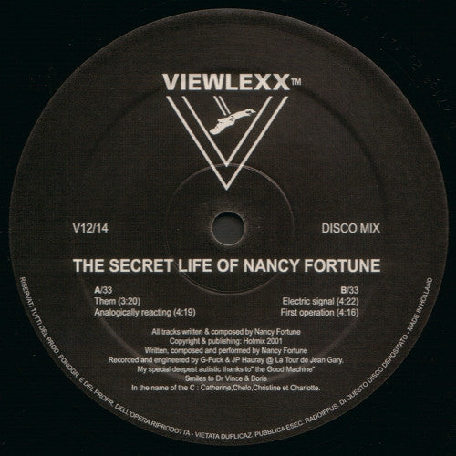 Nancy Fortune : The Secret Life Of Nancy Fortune (12", Ltd)