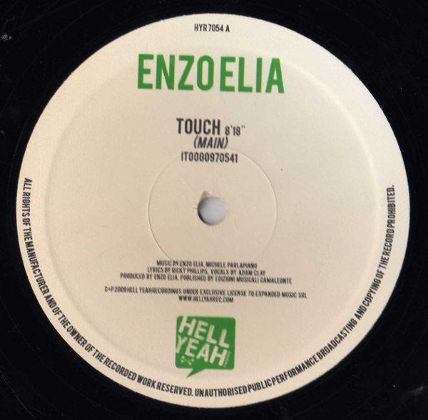 Enzo Elia : Touch (12")