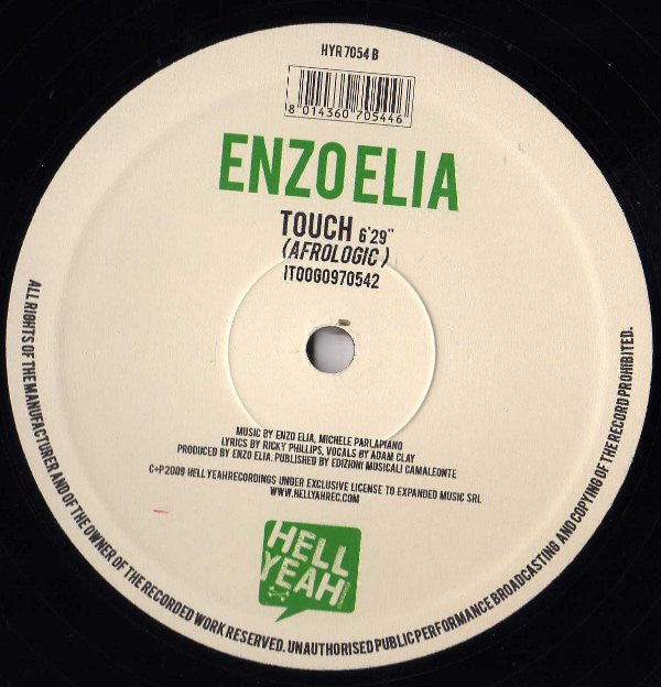 Enzo Elia : Touch (12")