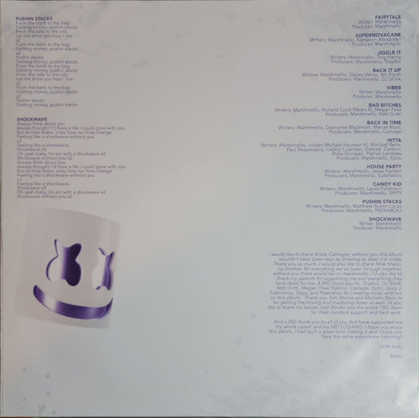 Marshmello (2) : Shockwave (LP, Album, Ltd, Pur)