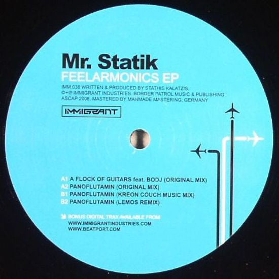 Mr. Statik : Feelarmonics EP (12", EP)