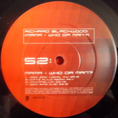 Richard Blackwood : Mama - Who Da Man? (12", Promo)