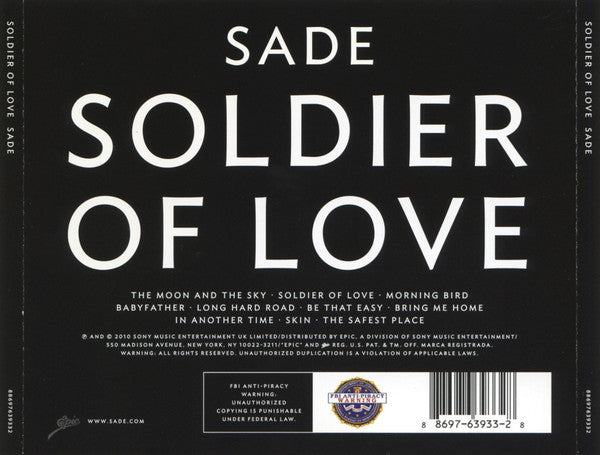 Sade : Soldier Of Love (CD, Album)