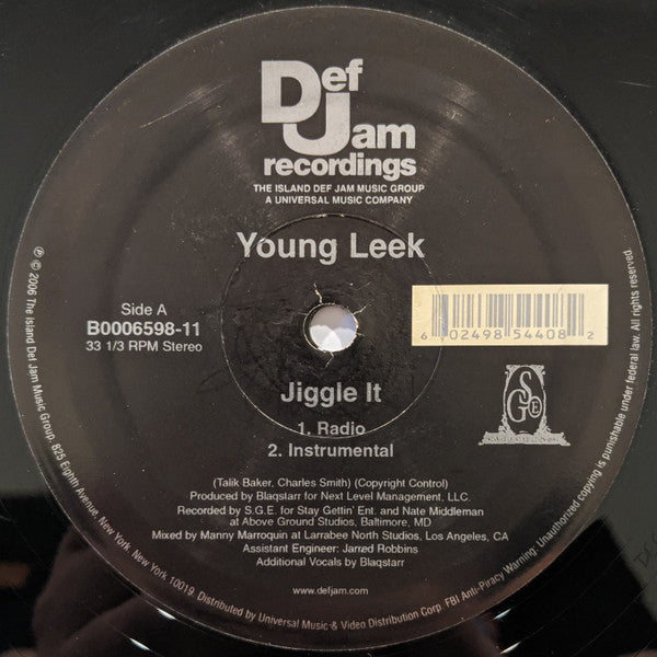 Young Leek : Jiggle It (12")