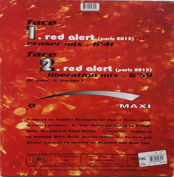 Bell Bar : Red Alert  (Paris 2013) (12", Maxi)